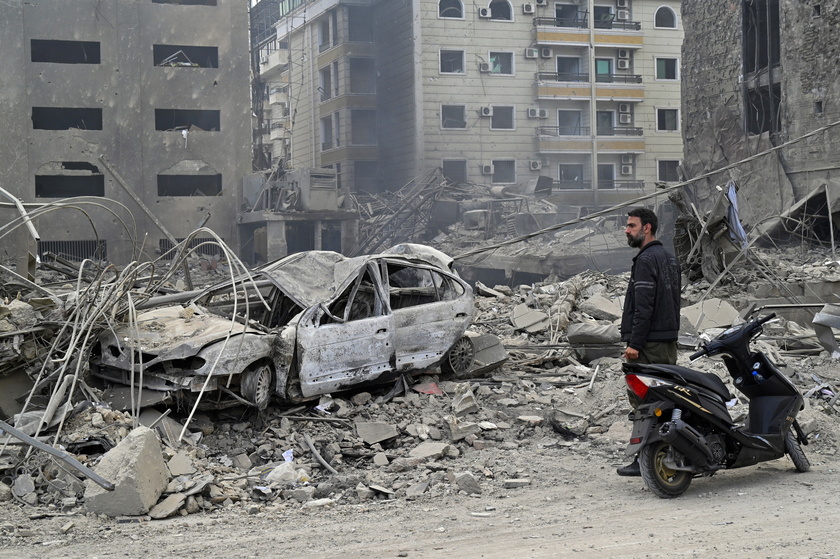 Aftermath of overnight Israeli airstrikes on Beirut, Lebanon