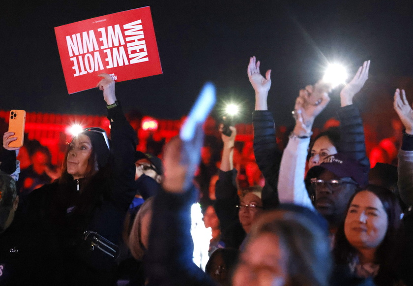 US Vice President Kamala Harris attends campaign event at Craig Ranch Regional Park 