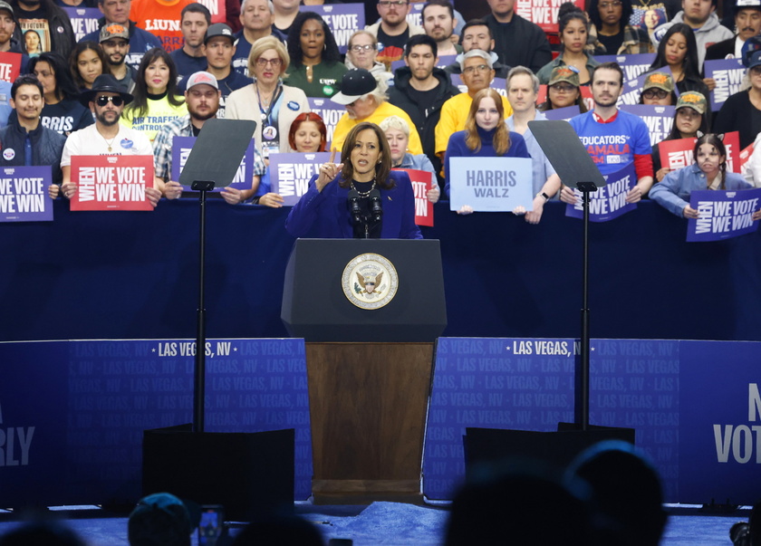 US Vice President Kamala Harris attends campaign event at Craig Ranch Regional Park 