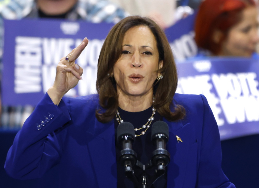 US Vice President Kamala Harris attends campaign event at Craig Ranch Regional Park 