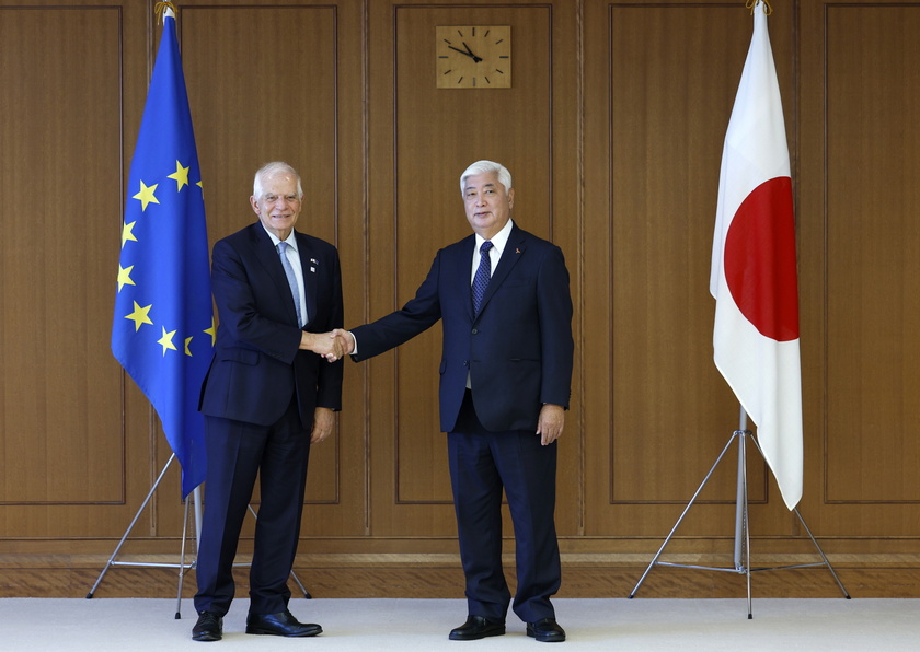 Japan's Defense Minister Nakatani meets EU's top diplomat Borrell in Tokyo