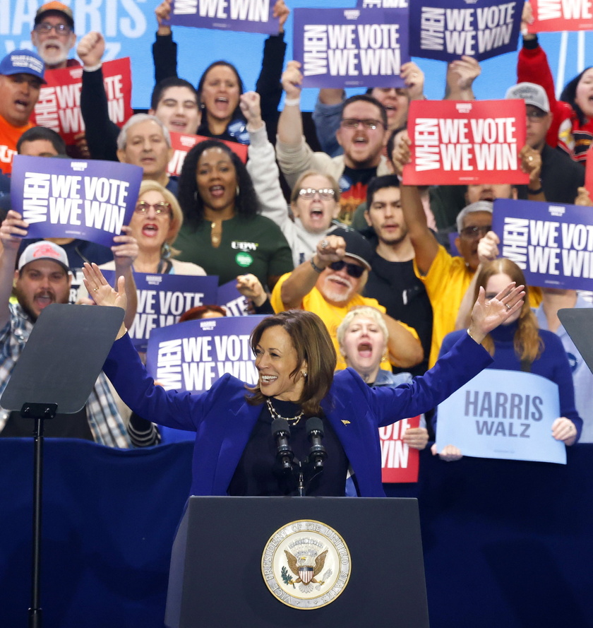 US Vice President Kamala Harris attends campaign event at Craig Ranch Regional Park 