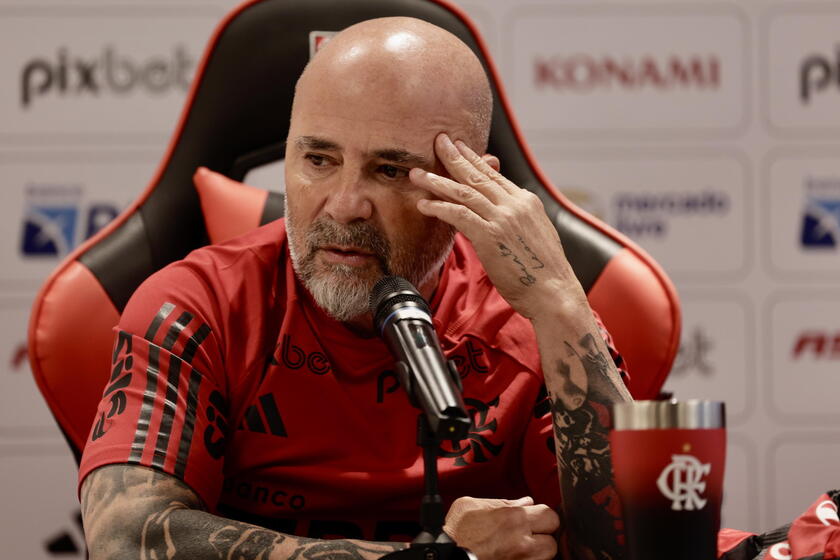 Jorge Sampaoli is presented as the new head coach of Brazil's Flamengo