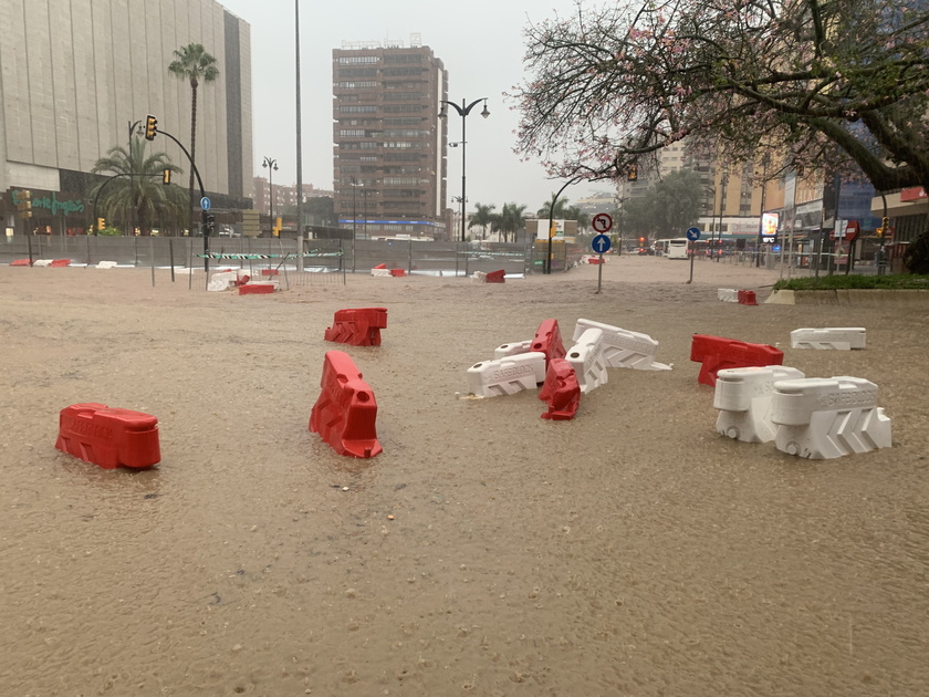 Malaga on red alert for extreme risk due to forecast of heavy rains