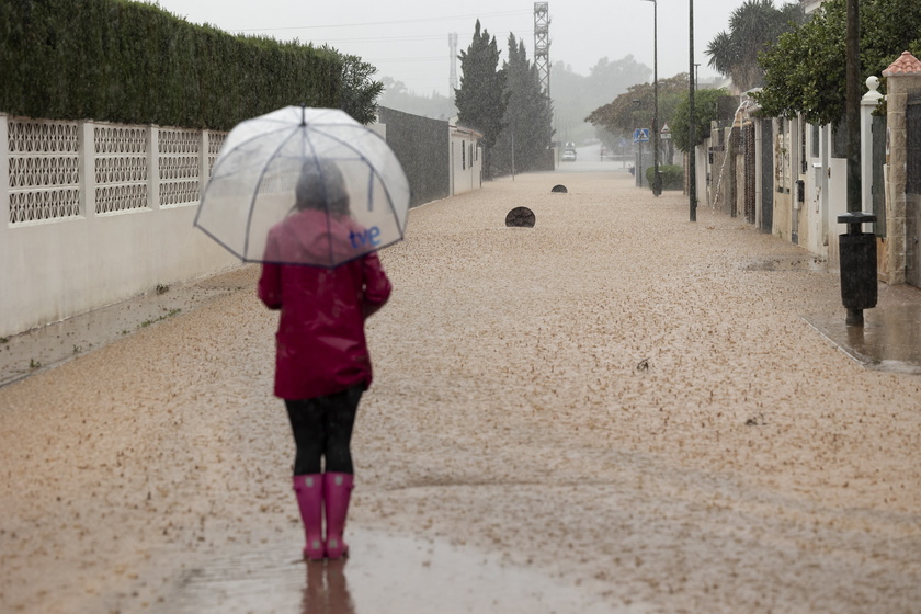 Malaga on red alert for extreme risk due to forecast of heavy rains