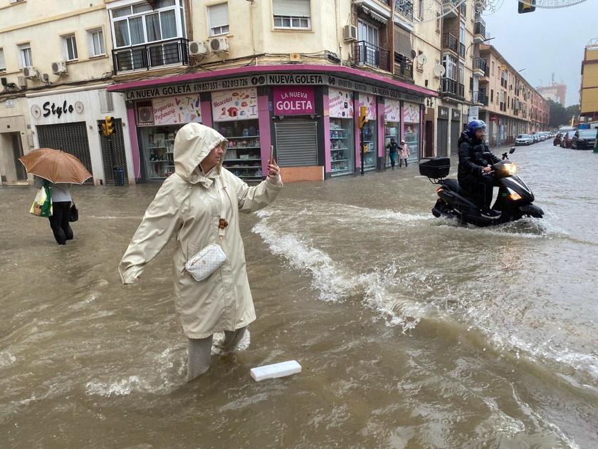 Malaga on red alert for extreme risk due to forecast of heavy rains