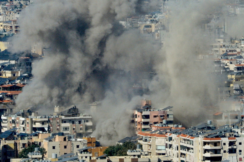 Israeli military strikes hit Beirut's southern suburb of Dahieh