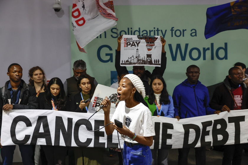 Protest on the sidelines of the UN Climate Change Conference COP29