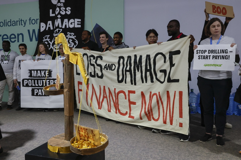 Protest on the sidelines of the UN Climate Change Conference COP29