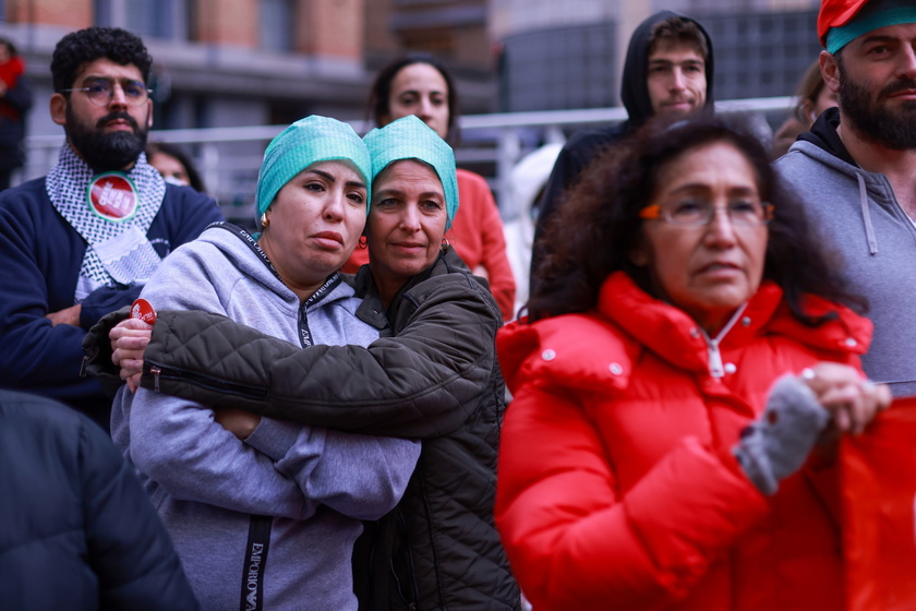 Belgian medical workers protest in solidarity with Gaza and Lebanon