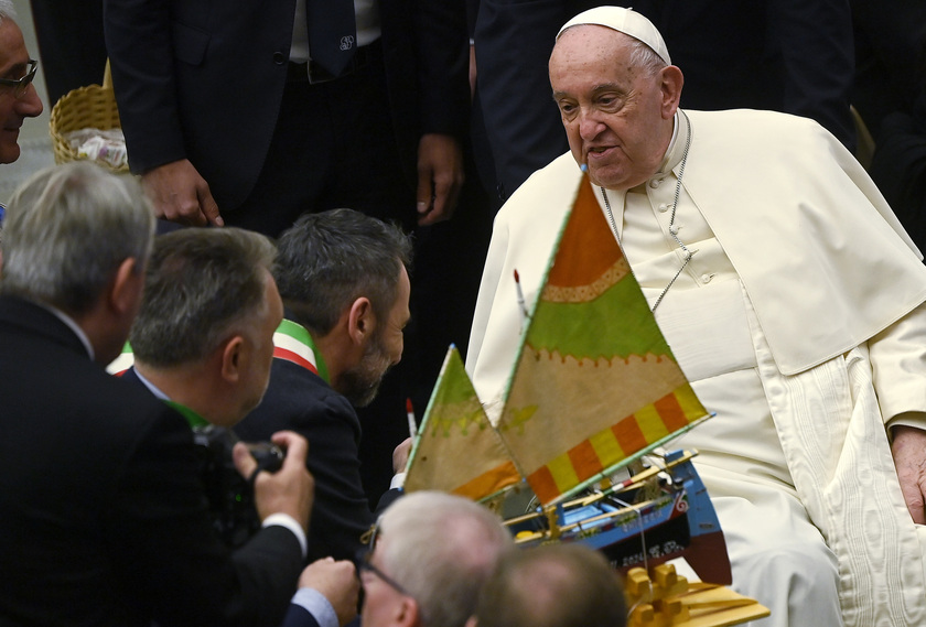 Pope Francis' audience with fishermen