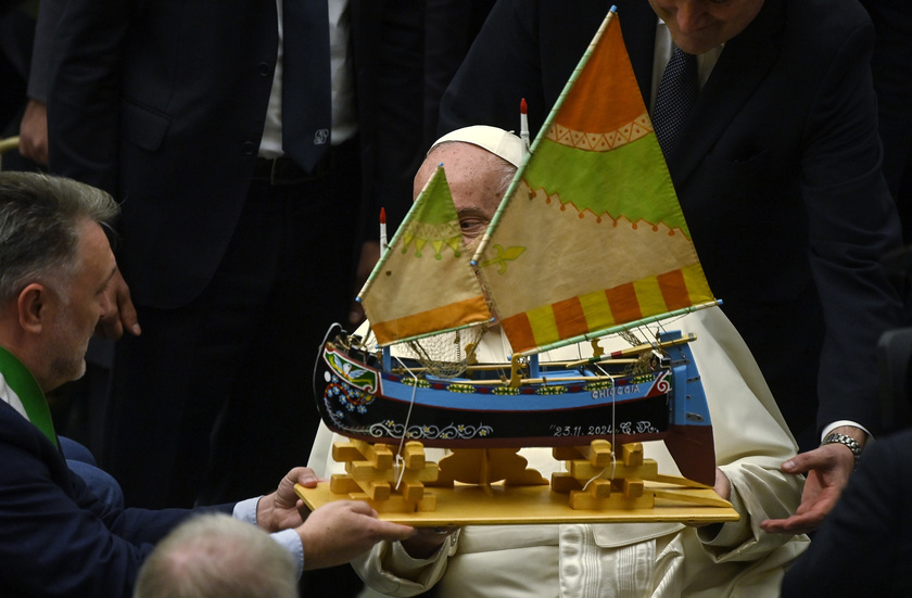 Pope Francis' audience with fishermen