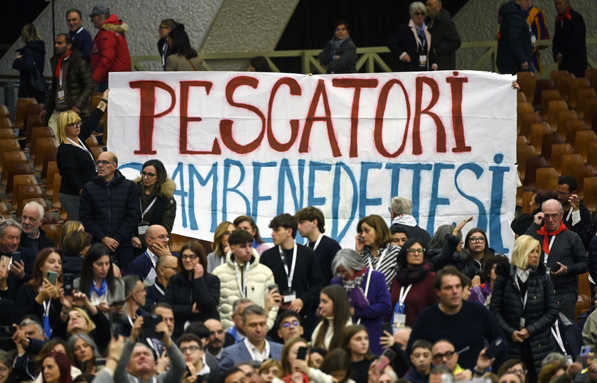 Pope Francis' audience with fishermen