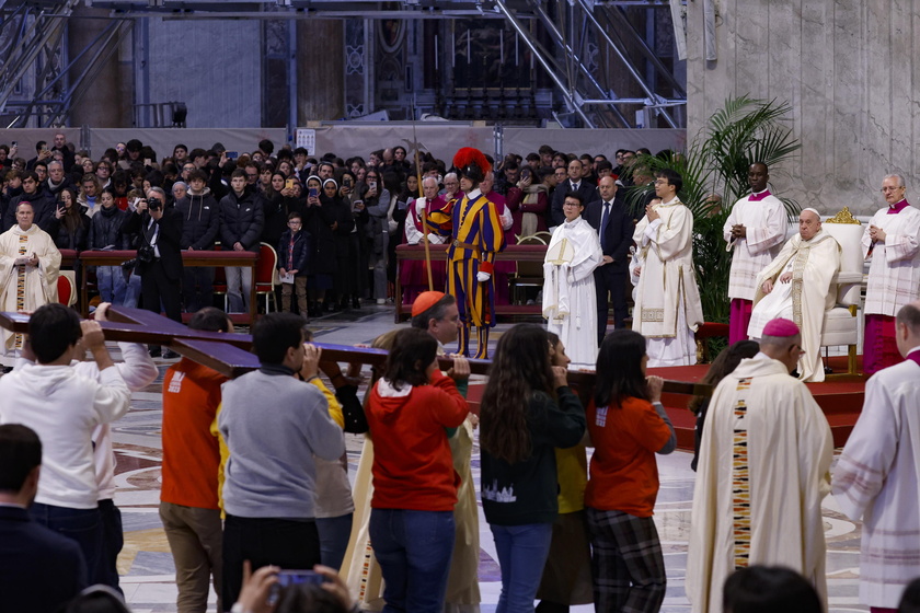 Pope Francis celebrates a Holy Mass on World Youth Day 