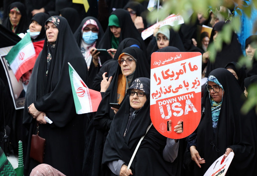 Demonstrators mark the 45th anniversary of the US embassy takeover in Tehran