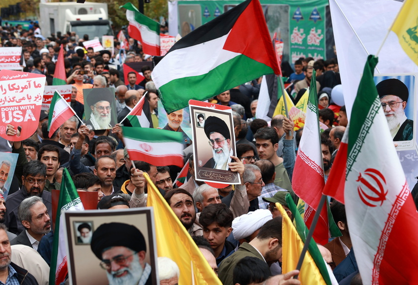 Demonstrators mark the 45th anniversary of the US embassy takeover in Tehran