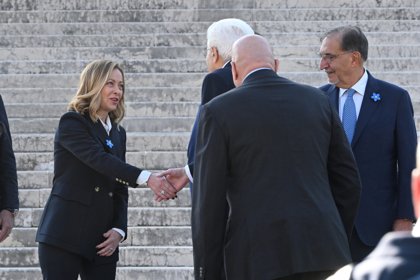 Cerimonia all'Altare della patria con il presidente Mattarella per il 4 novembre