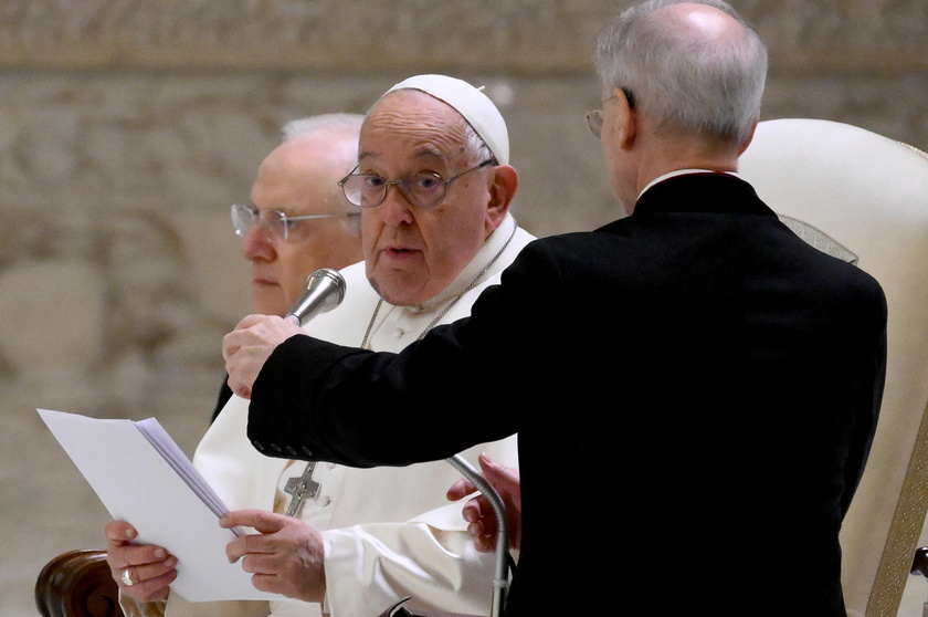 Pope Francis' audience with Italian association against Leukemia, Lymphoma and Myeloma