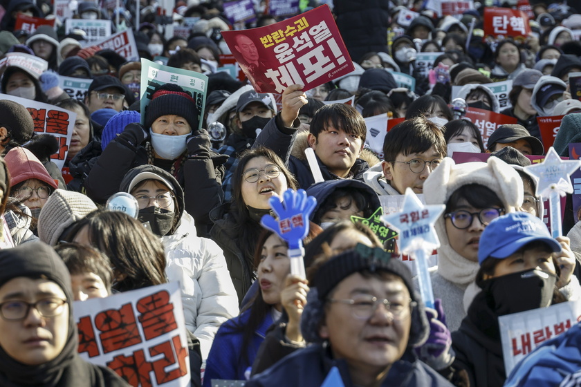 Protest calls for impeachment of South Korean President Yoon