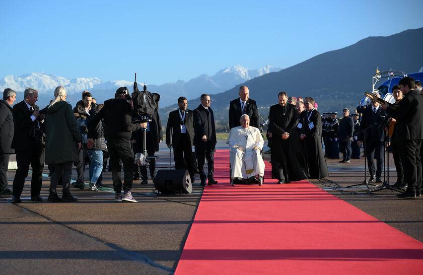 Pope Francis visits Ajaccio in Corsica island