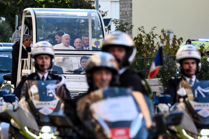 Pope Francis visits Ajaccio in Corsica island