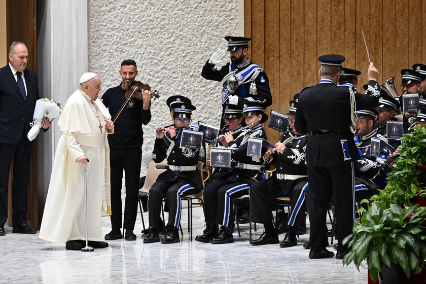 Pope Francis leads Wednesday's general audience in Vatican City