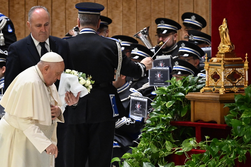 Pope Francis leads Wednesday's general audience in Vatican City