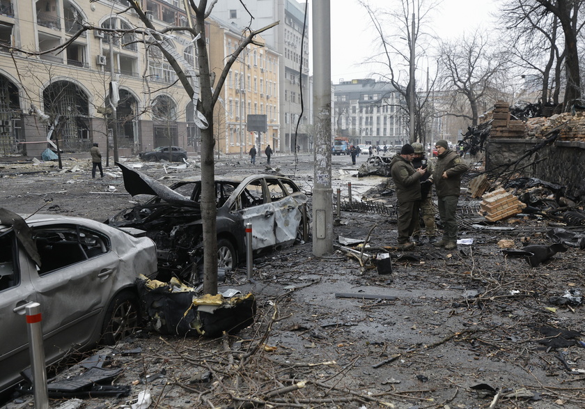 Russian missile strike hits Ukraine's capital Kyiv