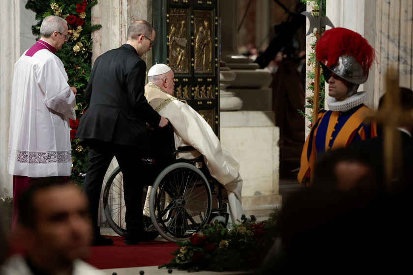 Pope Francis celebrates Christmas Eve Mass and kicks off 2025 Catholic Holy Year, at the Vatican