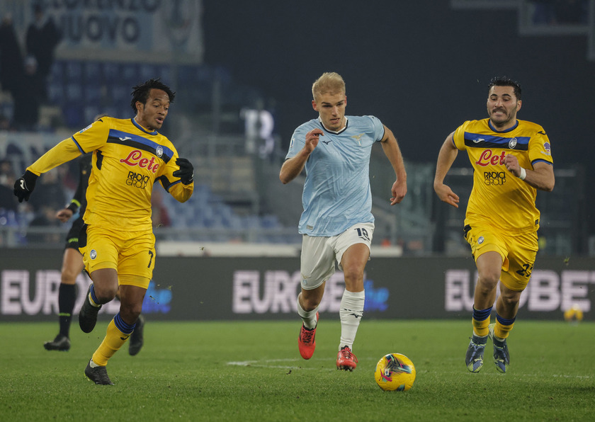 Serie A soccer match between SS Lazio vs Atalanta BC