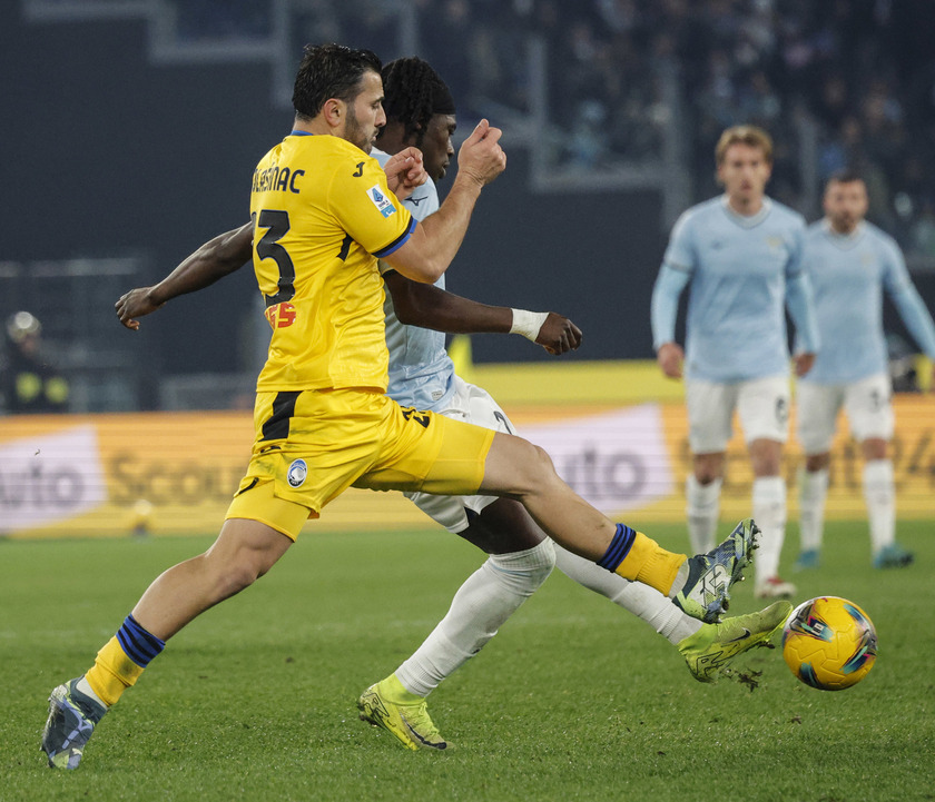 Serie A soccer match between SS Lazio vs Atalanta BC