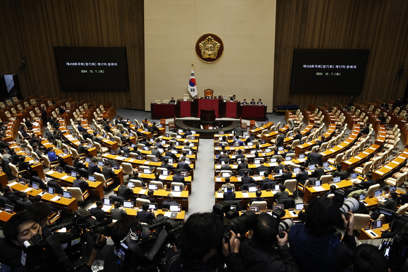 South Korean National Assembly to vote on President Yoon's impeachment motion