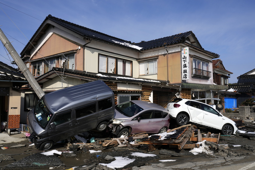 Damage in Suzu, Japan, one month after New Year 's Day earthquake - RIPRODUZIONE RISERVATA