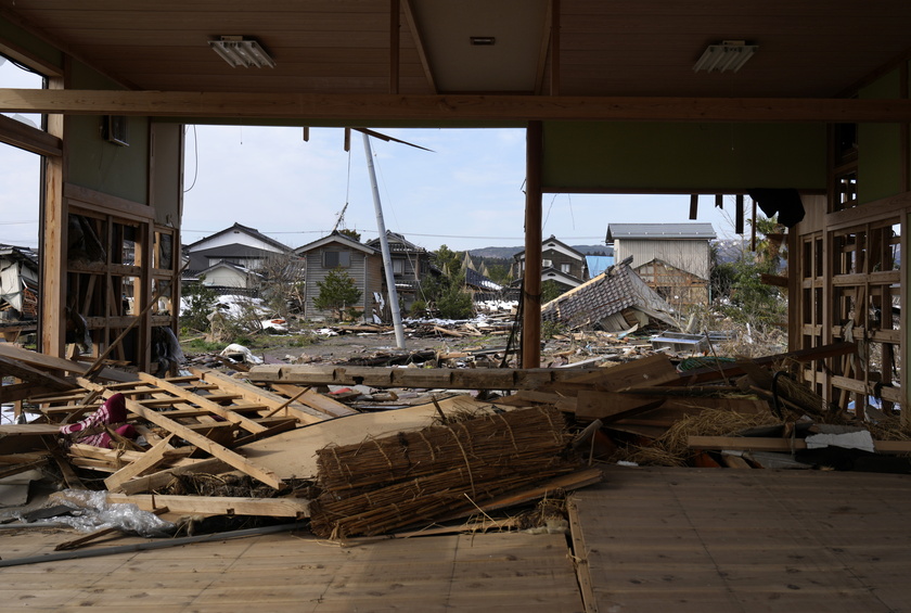 Damage in Suzu, Japan, one month after New Year 's Day earthquake - RIPRODUZIONE RISERVATA