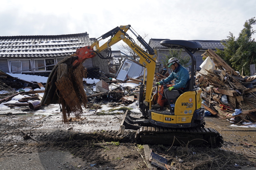 Damage in Suzu, Japan, one month after New Year 's Day earthquake - RIPRODUZIONE RISERVATA