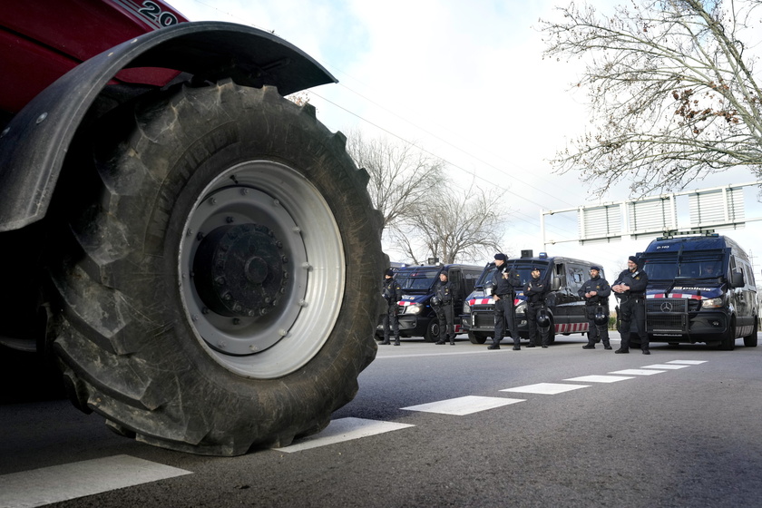 Farmers continue to protest in Spain - RIPRODUZIONE RISERVATA