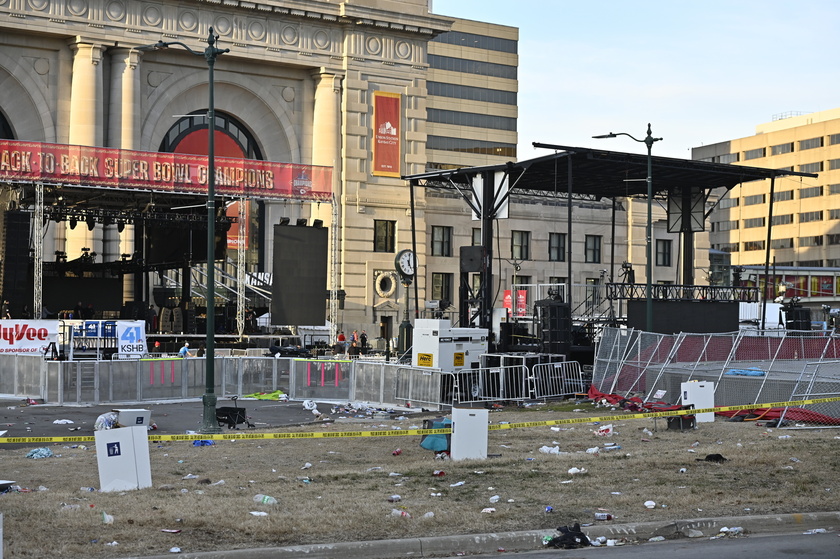 Shooting at Kansas City Chiefs Super Bowl LVIII Victory Parade - RIPRODUZIONE RISERVATA