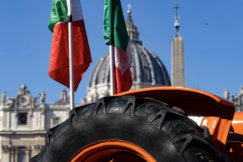 Pope greets farmers in St. Peter 's Square - RIPRODUZIONE RISERVATA