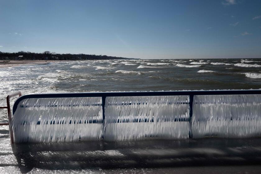 Usa: calo record di ghiaccio ai Grandi Laghi, -il 5% annuo dagli anni  '70 © ANSA/Getty Images via AFP