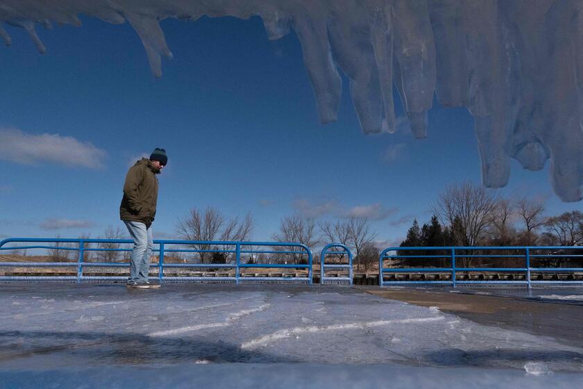 Usa: calo record di ghiaccio ai Grandi Laghi, -il 5% annuo dagli anni  '70 © ANSA/Getty Images via AFP