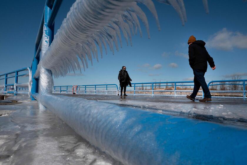 Usa: calo record di ghiaccio ai Grandi Laghi, -il 5% annuo dagli anni  '70 © ANSA/Getty Images via AFP