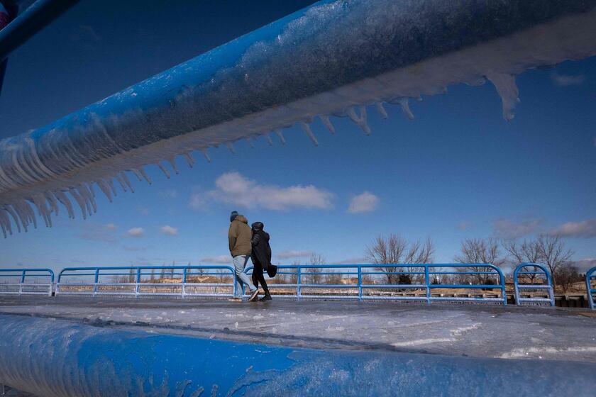 Usa: calo record di ghiaccio ai Grandi Laghi, -il 5% annuo dagli anni  '70 © ANSA/Getty Images via AFP