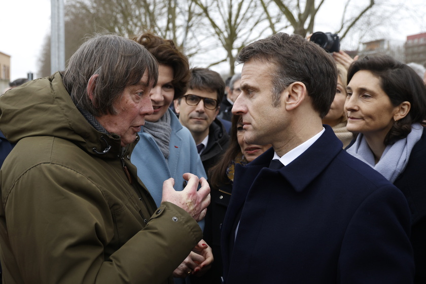 French President Macron inaugurates the Paris 2024 Olympic village in Saint-Denis - RIPRODUZIONE RISERVATA