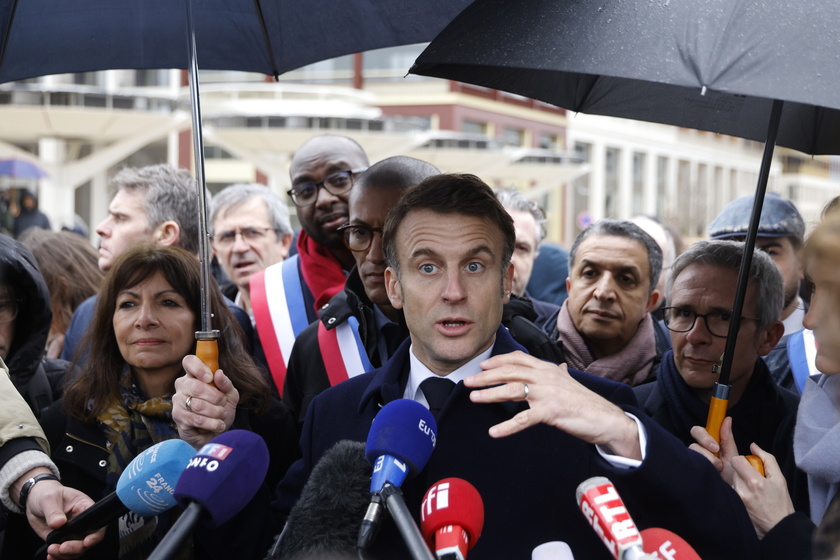 French President Macron inaugurates the Paris 2024 Olympic village in Saint-Denis - RIPRODUZIONE RISERVATA