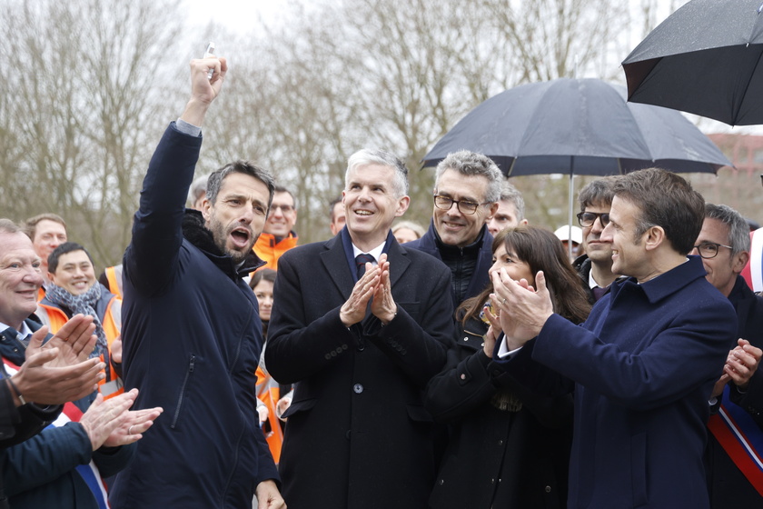 French President Macron inaugurates the Paris 2024 Olympic village in Saint-Denis - RIPRODUZIONE RISERVATA