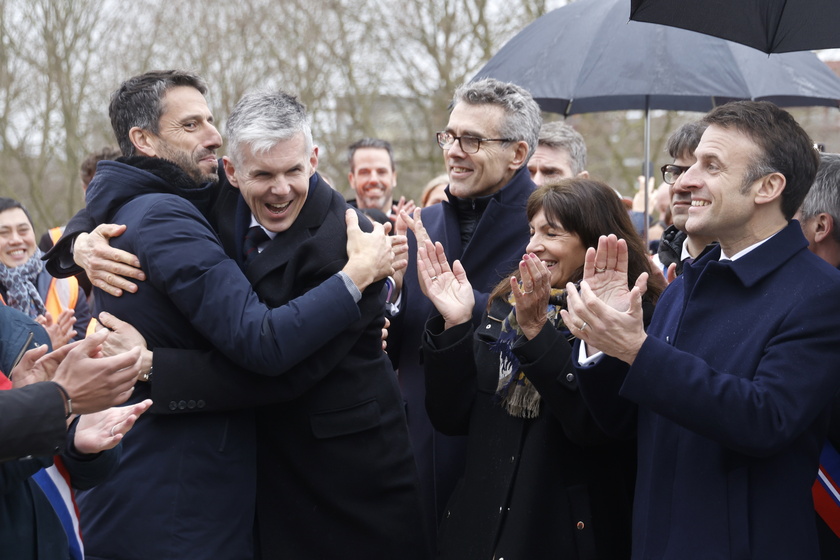 French President Macron inaugurates the Paris 2024 Olympic village in Saint-Denis - RIPRODUZIONE RISERVATA