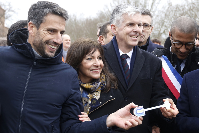 French President Macron inaugurates the Paris 2024 Olympic village in Saint-Denis - RIPRODUZIONE RISERVATA