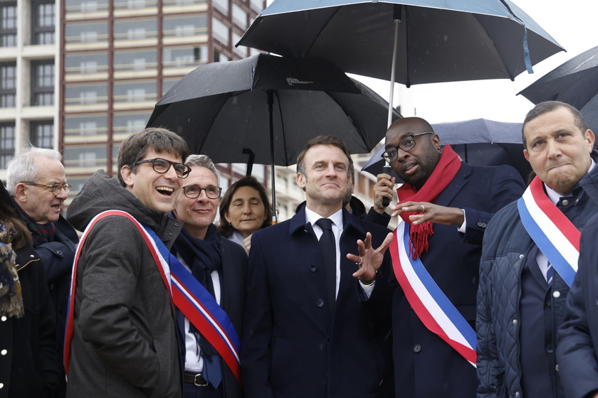 French President Macron inaugurates the Paris 2024 Olympic village in Saint-Denis - RIPRODUZIONE RISERVATA