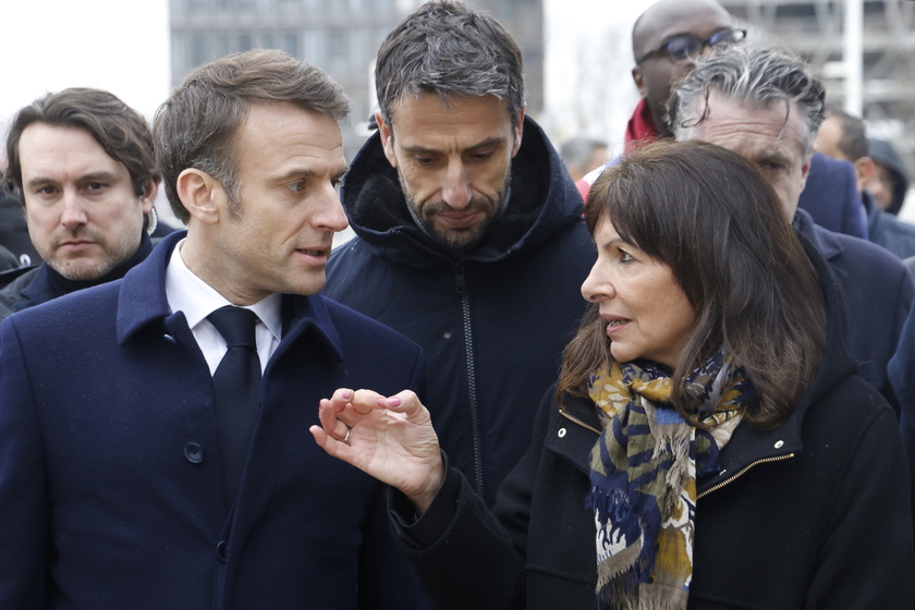 French President Macron inaugurates the Paris 2024 Olympic village in Saint-Denis - RIPRODUZIONE RISERVATA