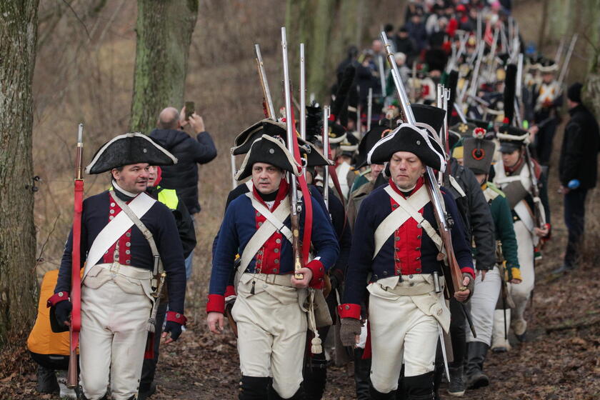 Historical military club members reenact  'Battle of Bergfriede ' in Poland © ANSA/EPA